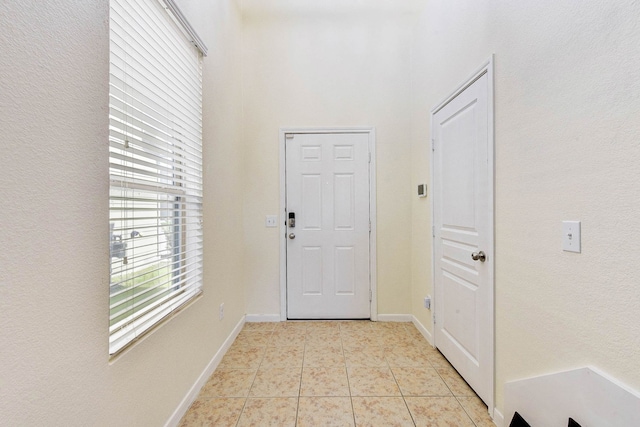 view of tiled foyer