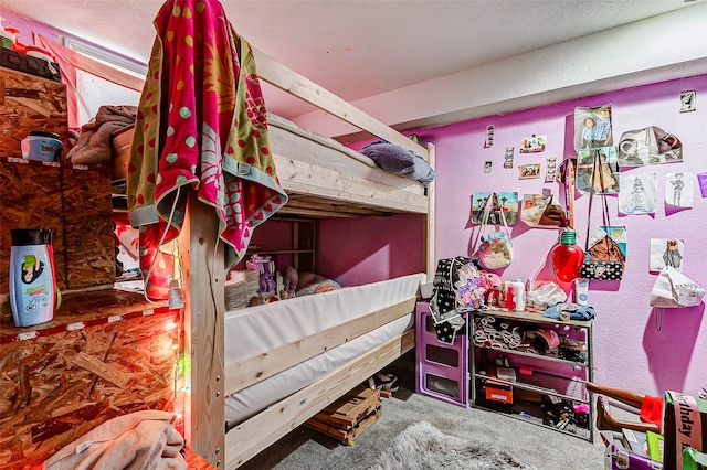 bedroom featuring carpet flooring