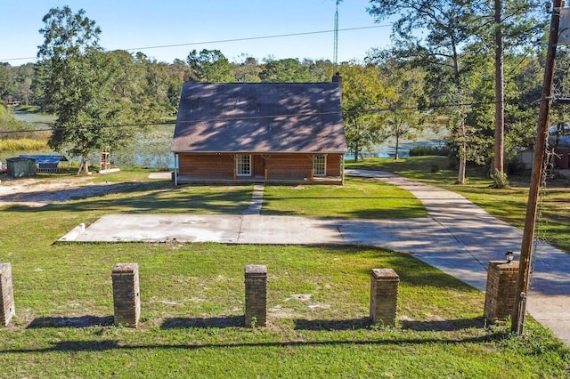 exterior space featuring a yard