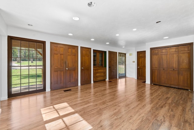 entryway with light wood-type flooring