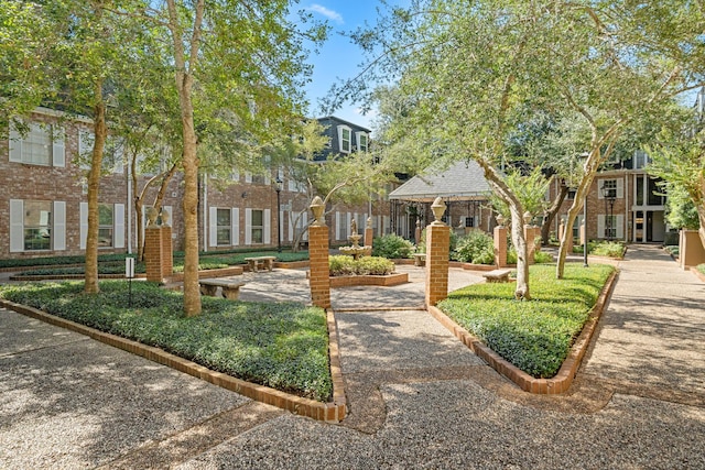 view of home's community with a gazebo