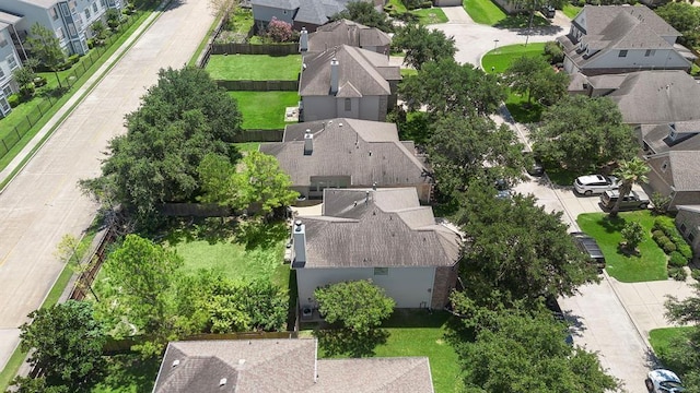 bird's eye view featuring a residential view