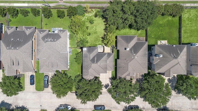 bird's eye view with a residential view