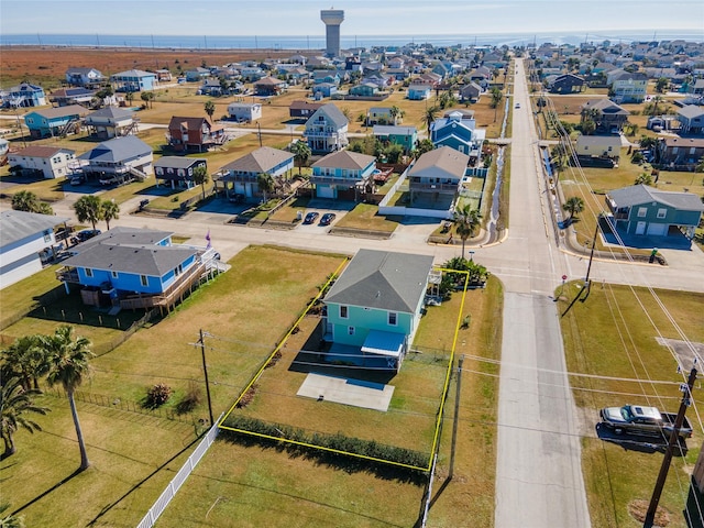 aerial view featuring a residential view