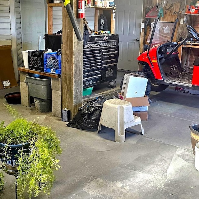 view of storage room