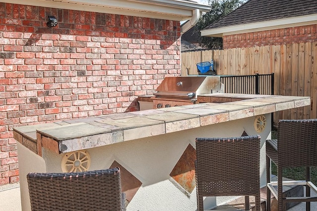 view of patio / terrace featuring area for grilling