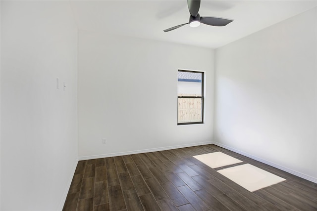 empty room featuring ceiling fan