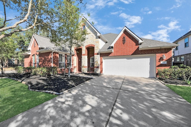 view of front of house featuring a garage