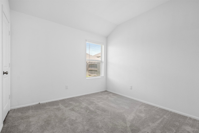 18415 Running Shadow Ct, Hockley, TX 77447 - unfurnished room with lofted ceiling, carpet, and baseboards