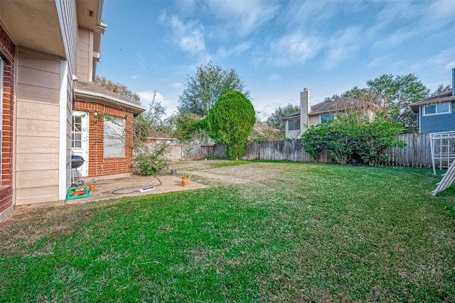 view of yard featuring a patio area