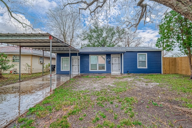 view of ranch-style home