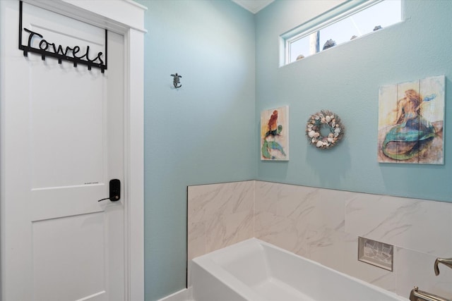 bathroom featuring a bathing tub