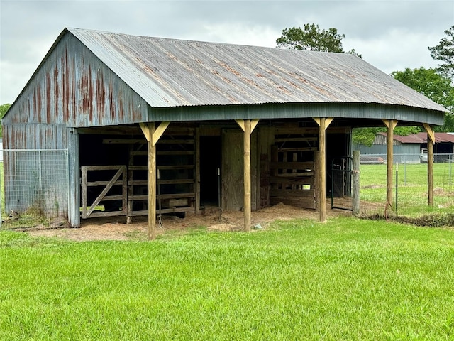 view of outdoor structure