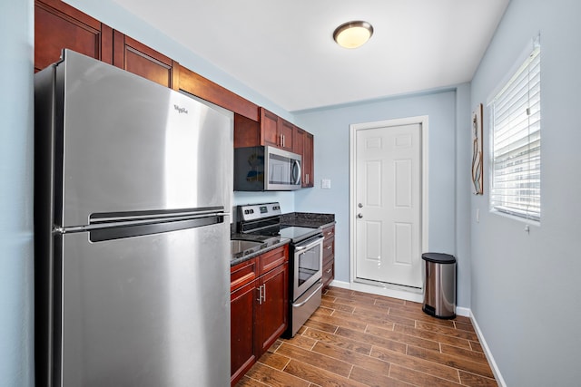 kitchen featuring appliances with stainless steel finishes