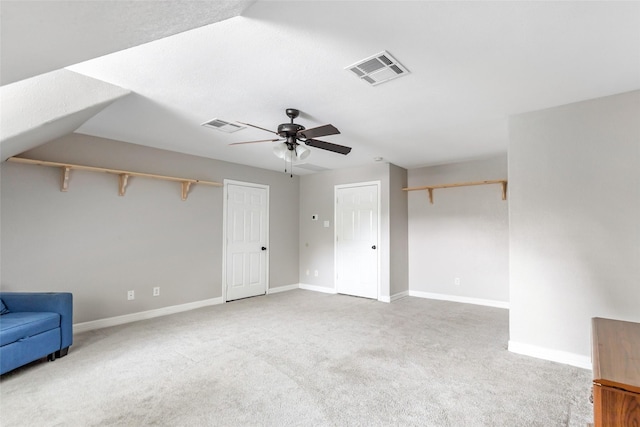 19475 Humaya, Porter, TX 77365 - additional living space with carpet floors, a ceiling fan, and baseboards