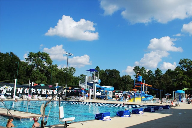 view of pool