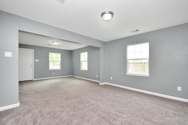 view of carpeted empty room