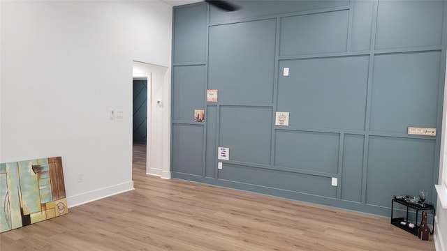 interior space featuring light hardwood / wood-style floors