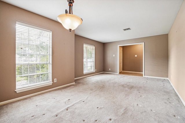 view of carpeted empty room