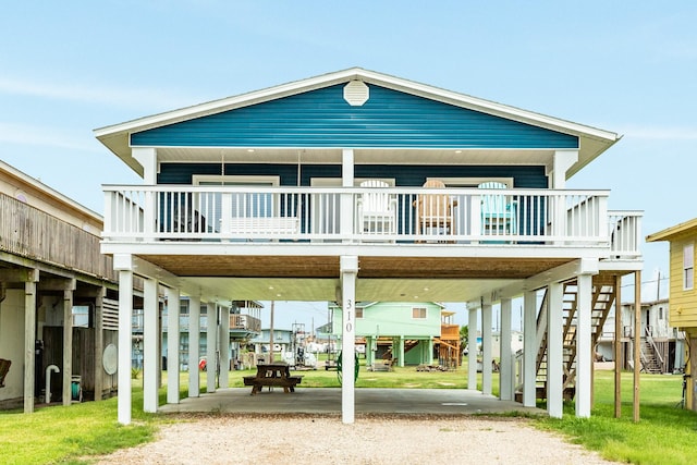 view of back of property