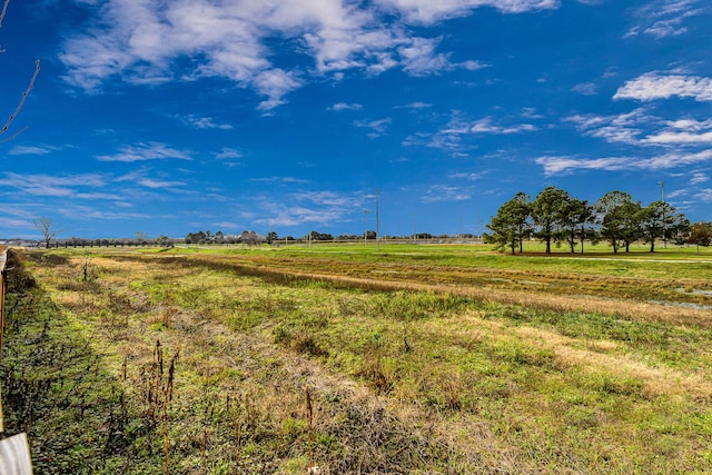 view of landscape featuring a rural view