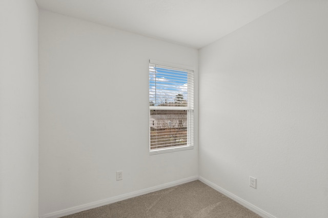 carpeted spare room with a wealth of natural light