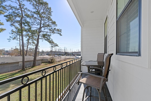 view of balcony