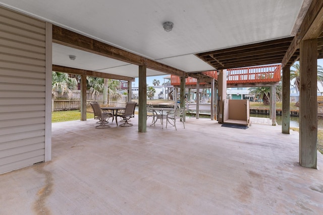 16527 Nassau Way, Jamaica Beach, TX 77554 - view of patio / terrace featuring fence