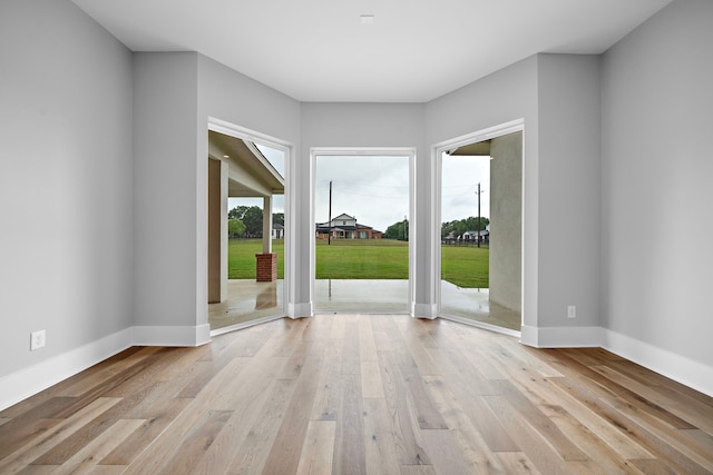 interior space featuring light hardwood / wood-style floors