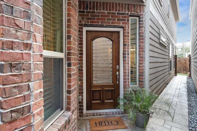 view of entrance to property