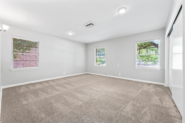 view of carpeted empty room