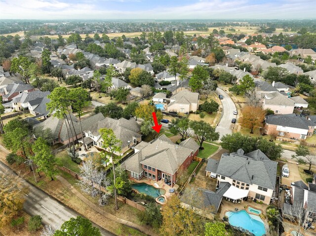 birds eye view of property