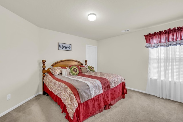 bedroom featuring carpet flooring