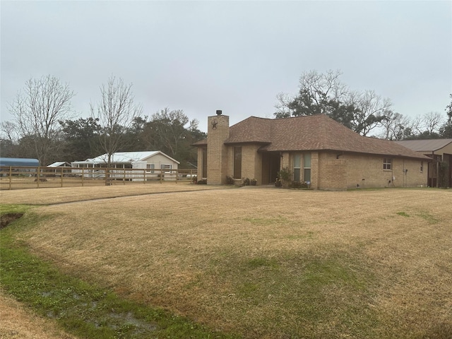 exterior space featuring fence