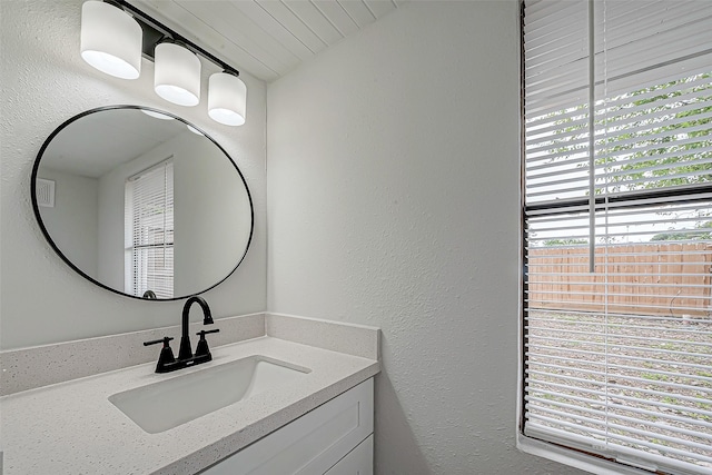 bathroom featuring vanity