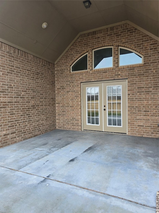 view of patio / terrace with french doors