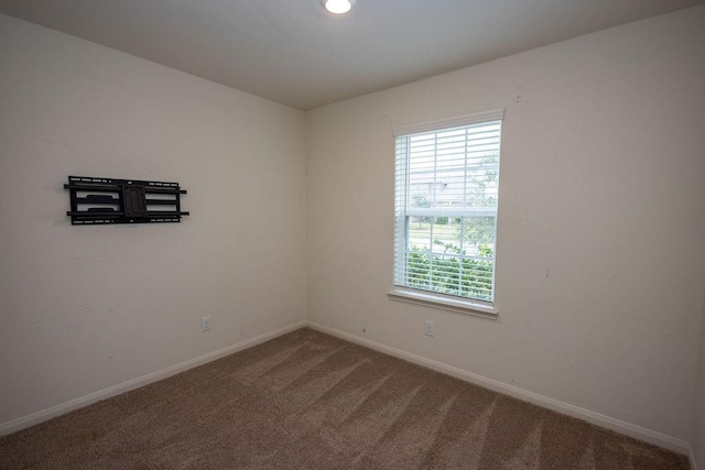 view of carpeted empty room