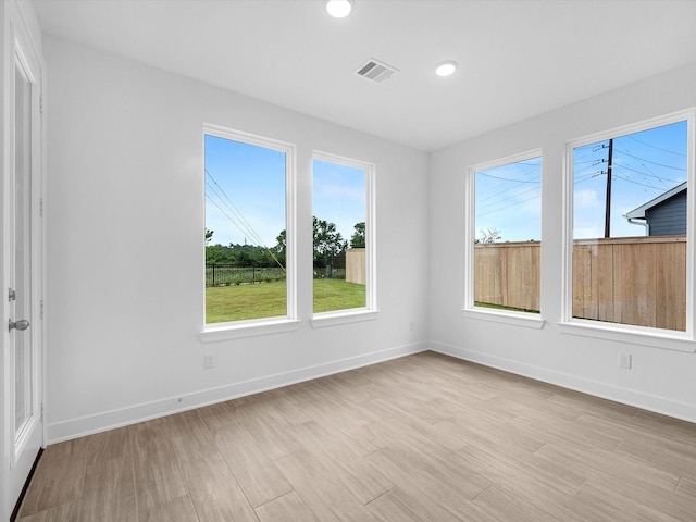 32602 Fly Fish Way, Fulshear, TX 77441 - unfurnished room with recessed lighting and light wood-style flooring