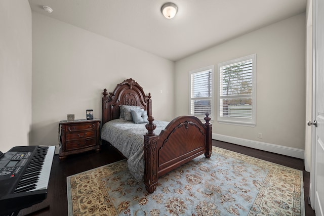 bedroom featuring wood-type flooring