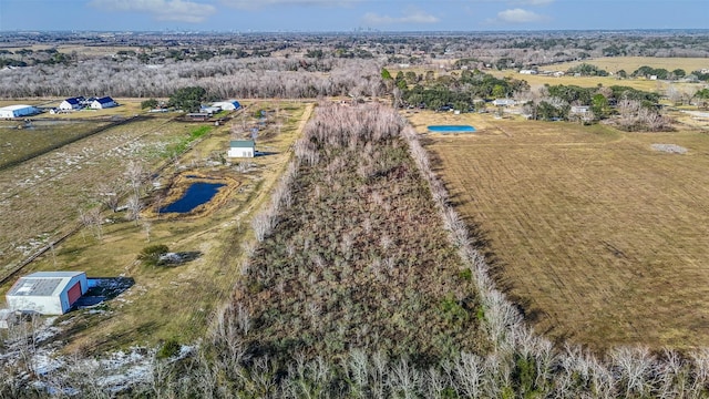 drone / aerial view featuring a rural view