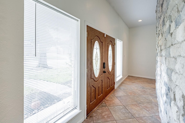 view of entrance foyer