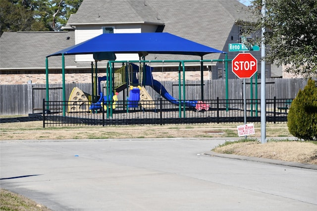 view of play area