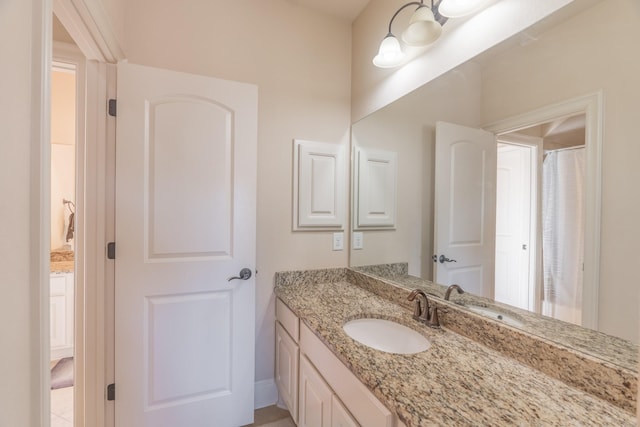 bathroom with vanity