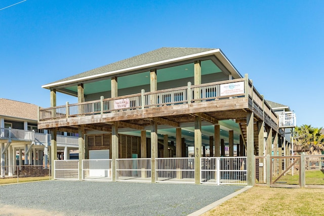 view of rear view of property