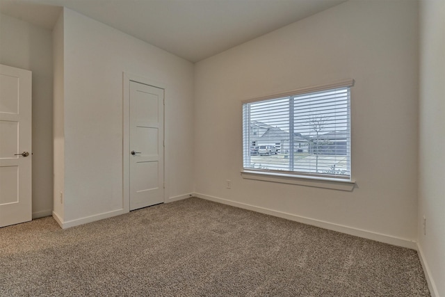 view of carpeted empty room