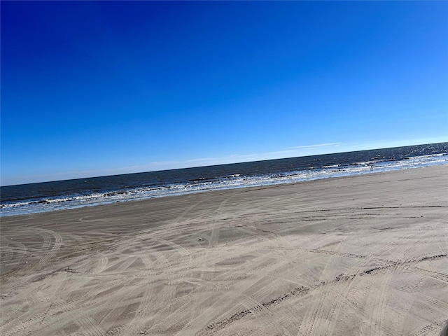 water view with a view of the beach