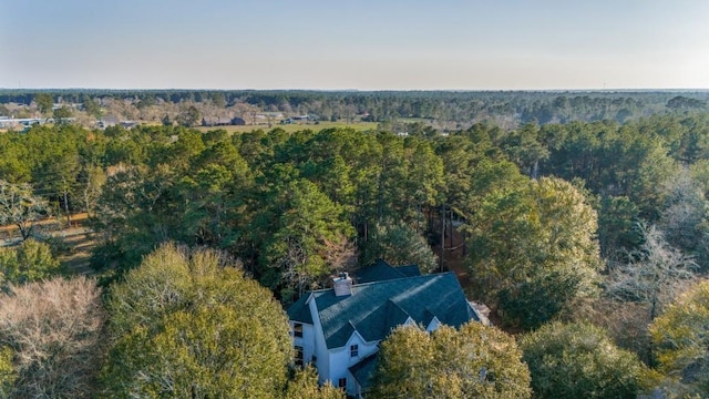 36111 Post Oak Cir, Magnolia, TX 77355 - aerial view of property and surrounding area featuring a heavily wooded area