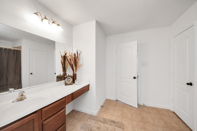 bathroom with vanity