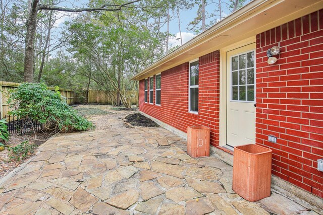 view of patio / terrace featuring a fenced backyard