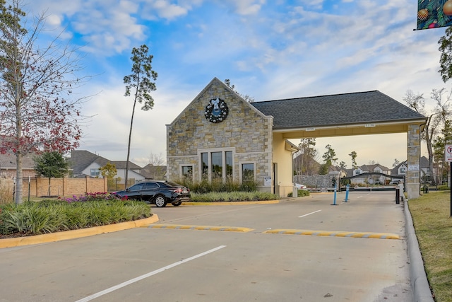 view of car parking